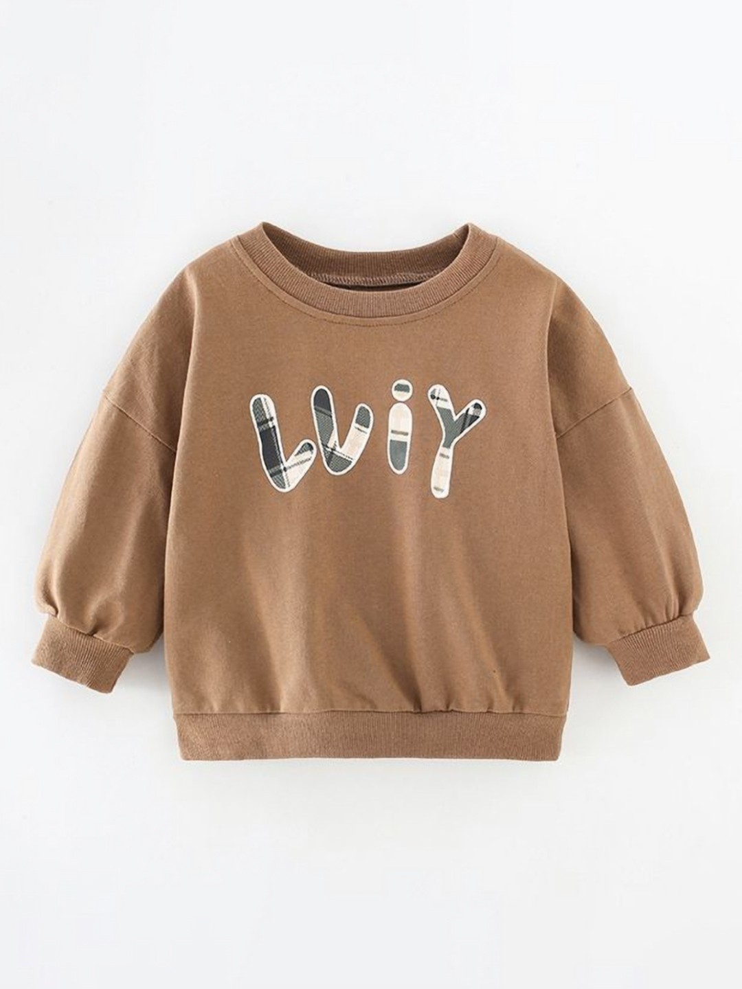 

StyleCast Boys Printed Solid Round Neck Cotton T-shirt, Brown