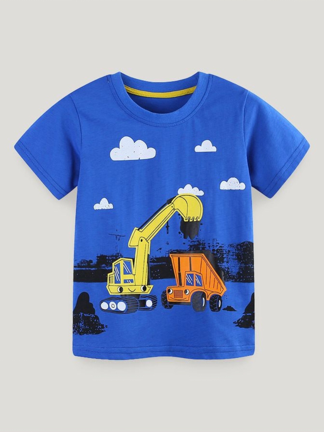 

StyleCast Boys Printed Solid Round Neck Cotton T-shirt, Blue