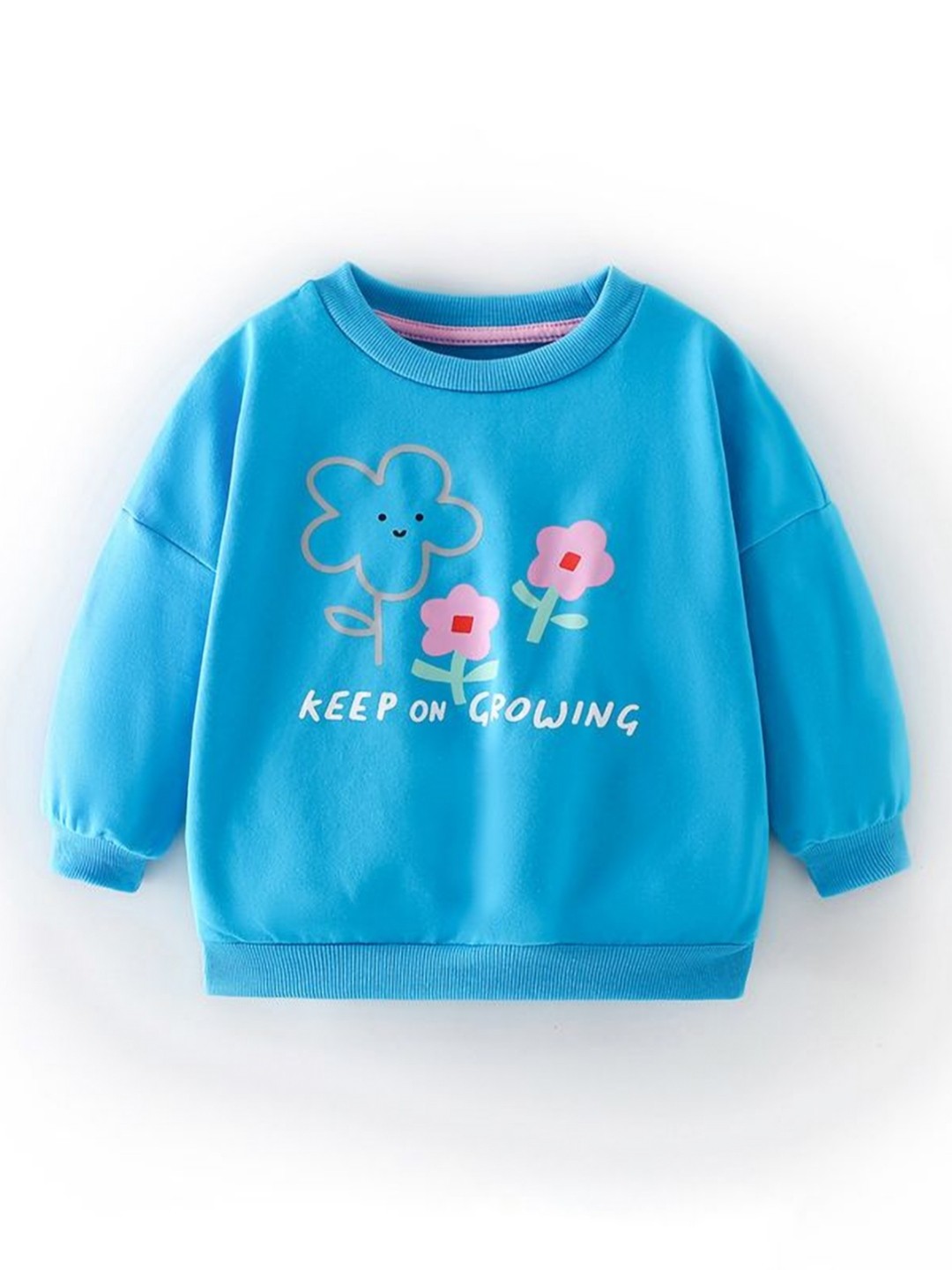 

StyleCast Girls Printed Printed Round Neck Cotton T-shirt, Blue
