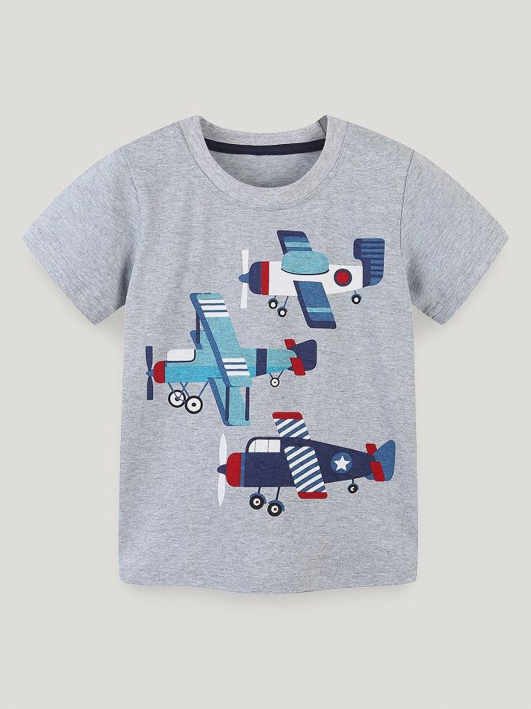 

StyleCast Boys Printed Round Neck Cotton T-shirt, Grey