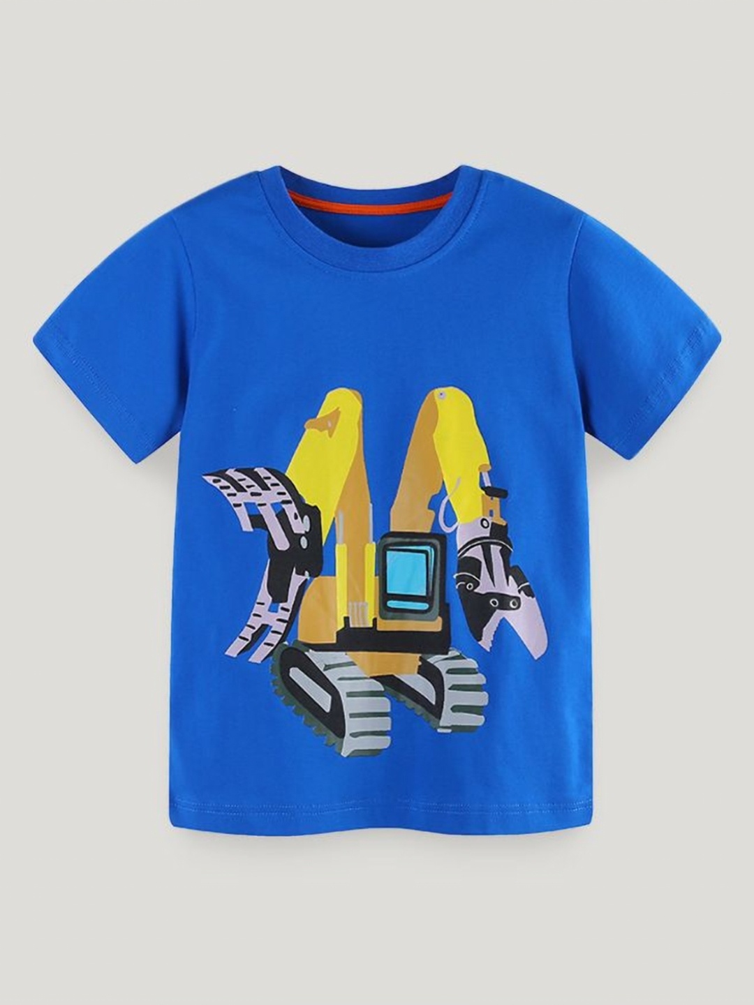 

StyleCast Boys Printed Solid Round Neck Cotton T-shirt, Blue