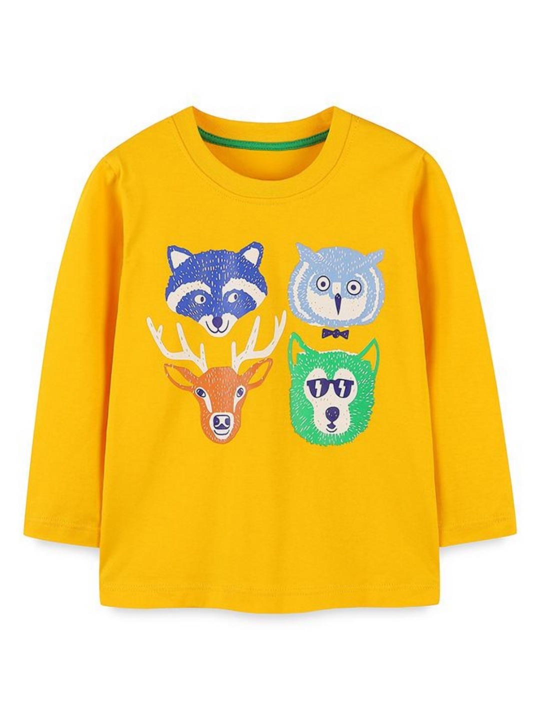 

StyleCast Unisex Printed Solid Round Neck Cotton T-shirt, Yellow