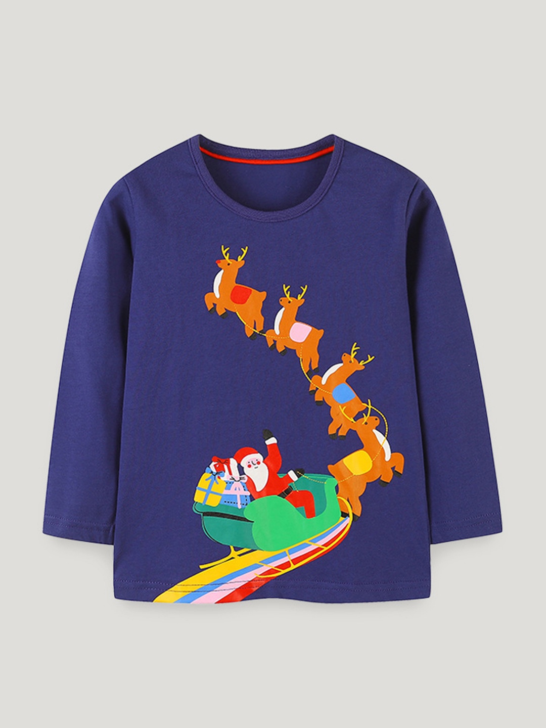 

StyleCast Boys Printed Round Neck Cotton T-shirt, Navy blue