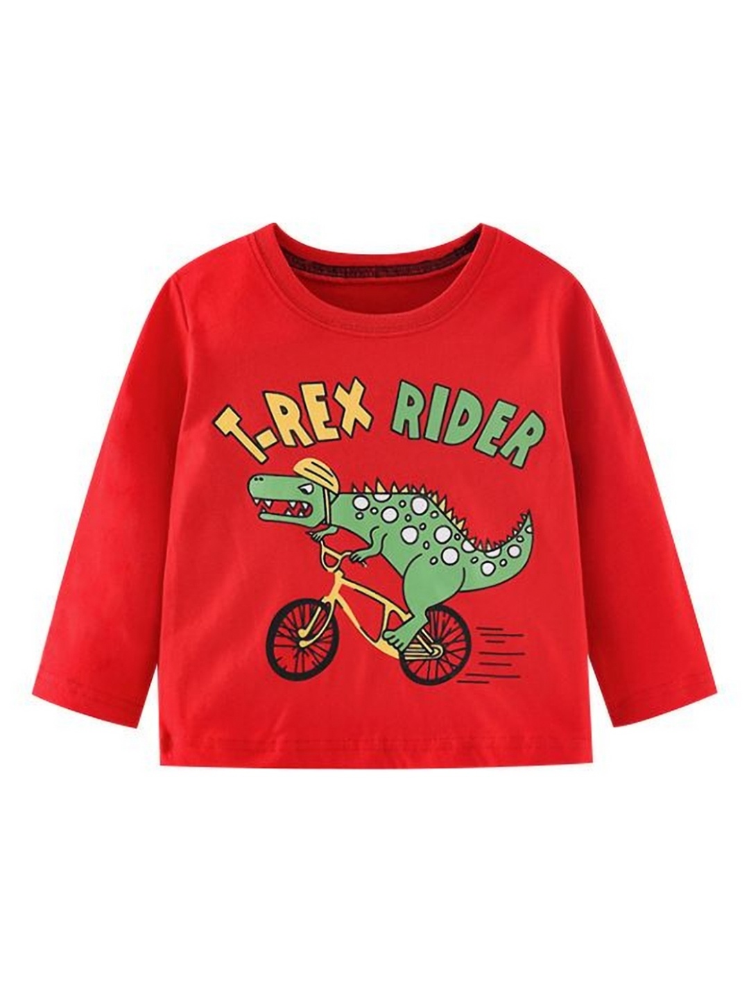 

StyleCast Boys Printed Solid Round Neck Cotton T-shirt, Red