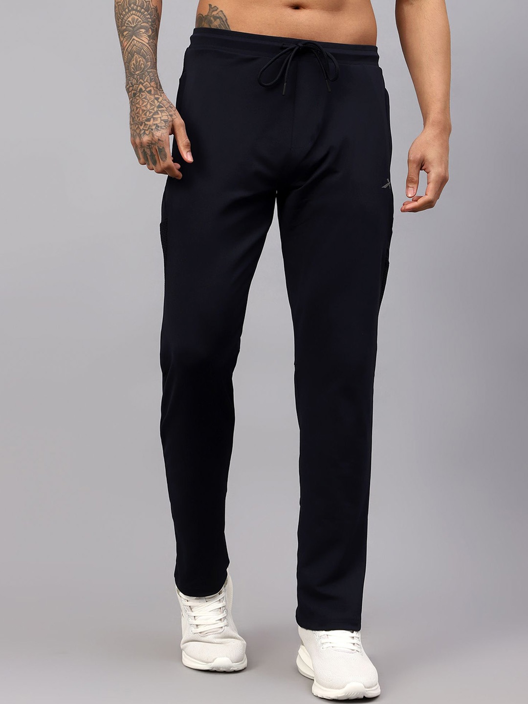 

VECTOR X Men Mid Rise Track Pants, Navy blue