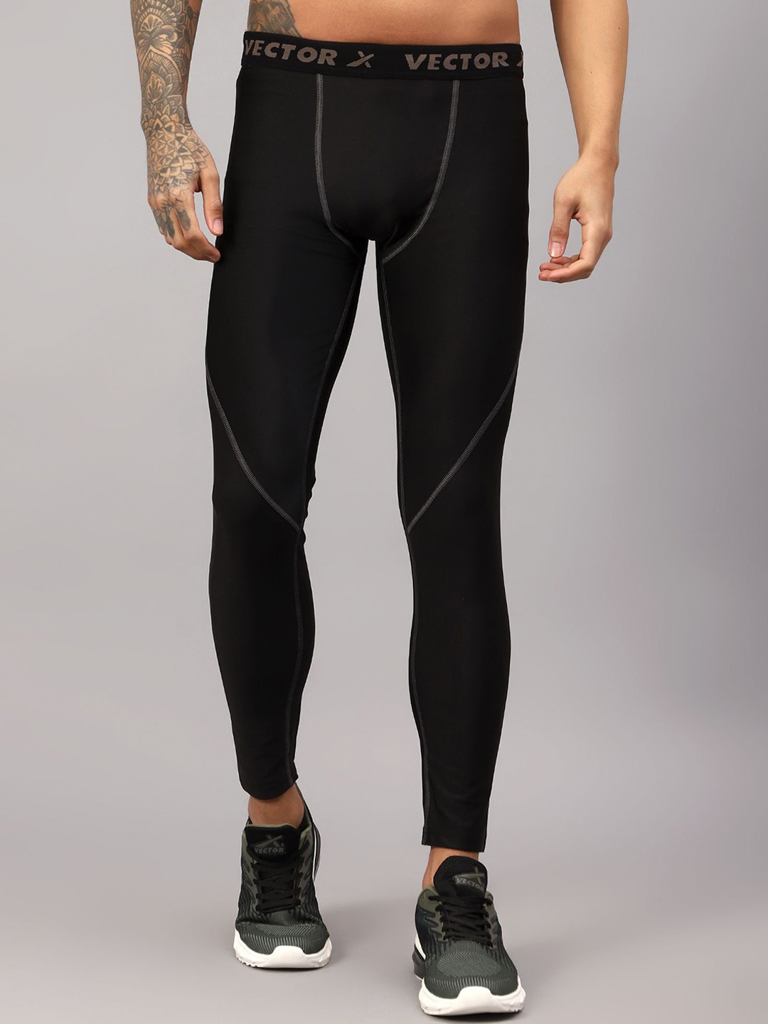 

VECTOR X Men Mid Rise Track Pants, Black