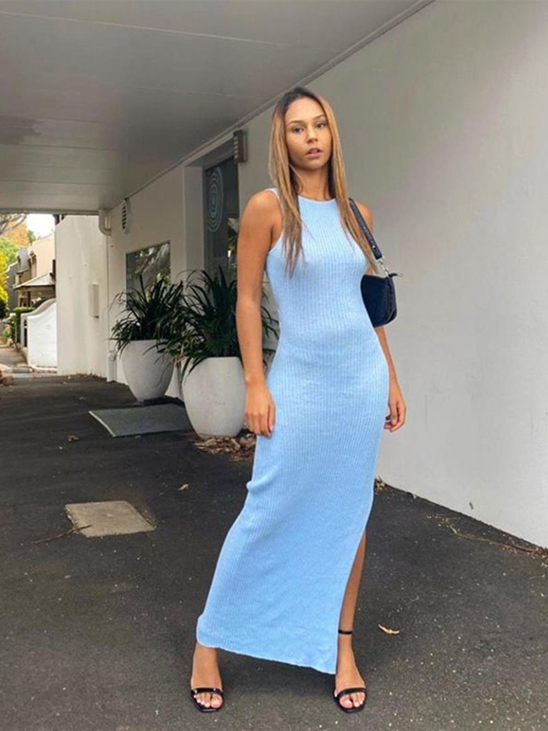 

StyleCast x Revolte Bodycon Maxi Dress, Blue