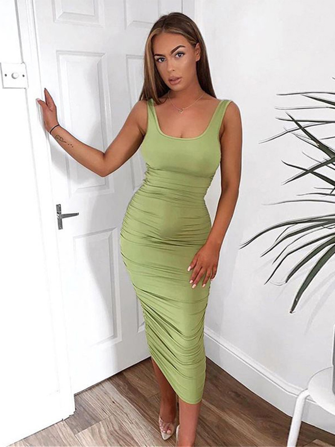 

StyleCast x Revolte Bodycon Dress, Green
