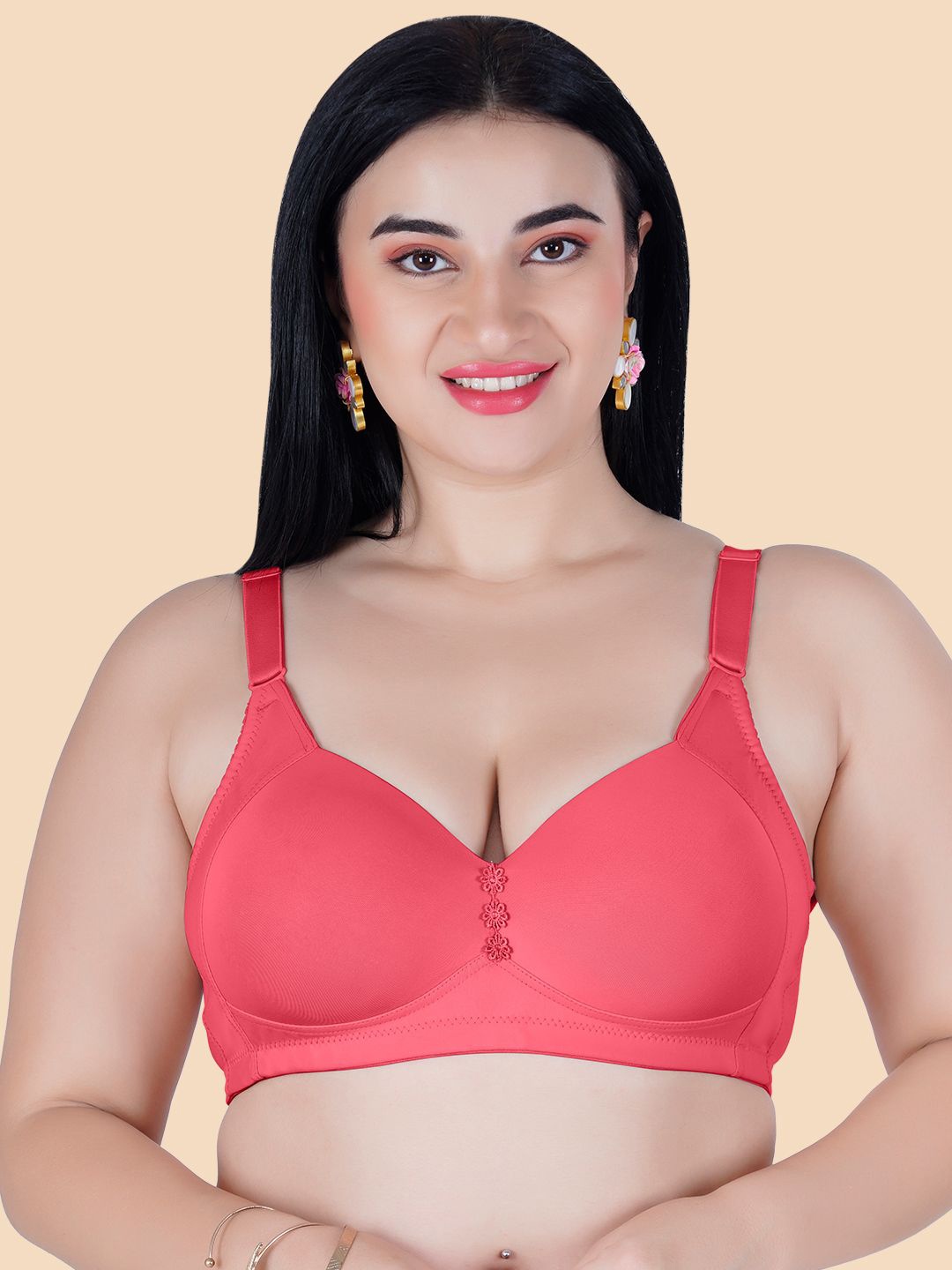 

Tweens Full Coverage Lightly Padded Minimiser Bra, Coral