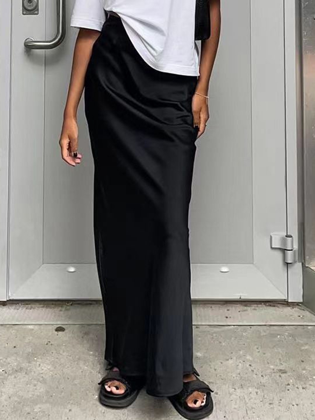 

StyleCast Straight Maxi Skirts, Black