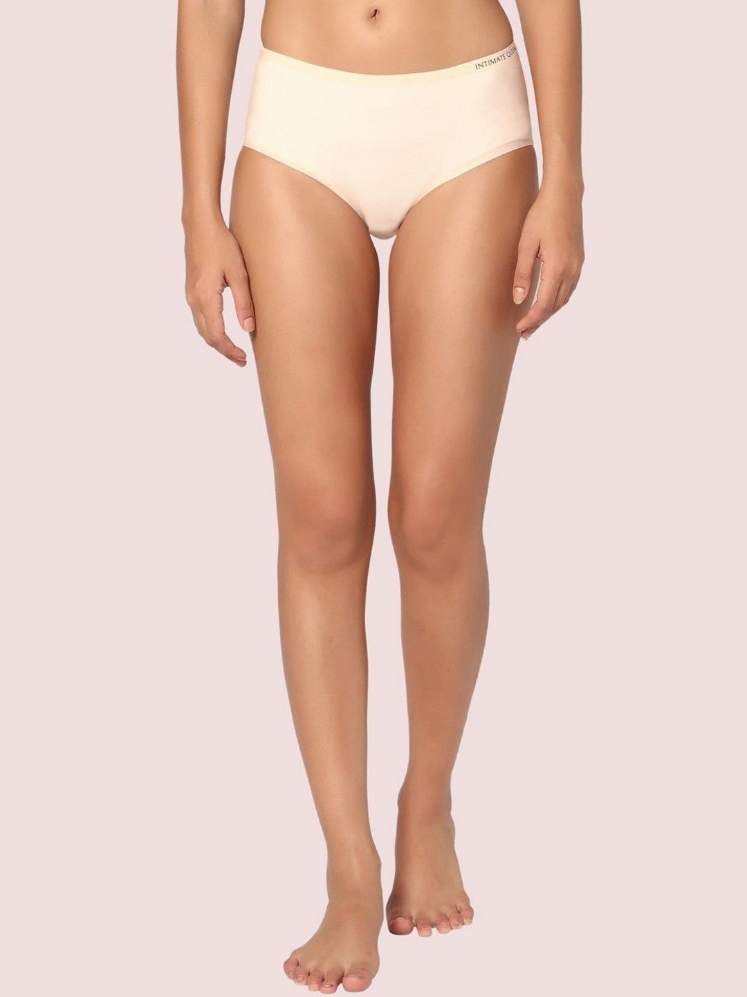 

INTIMATE QUEEN Seamless Mid-Rise Bikini Brief, Nude