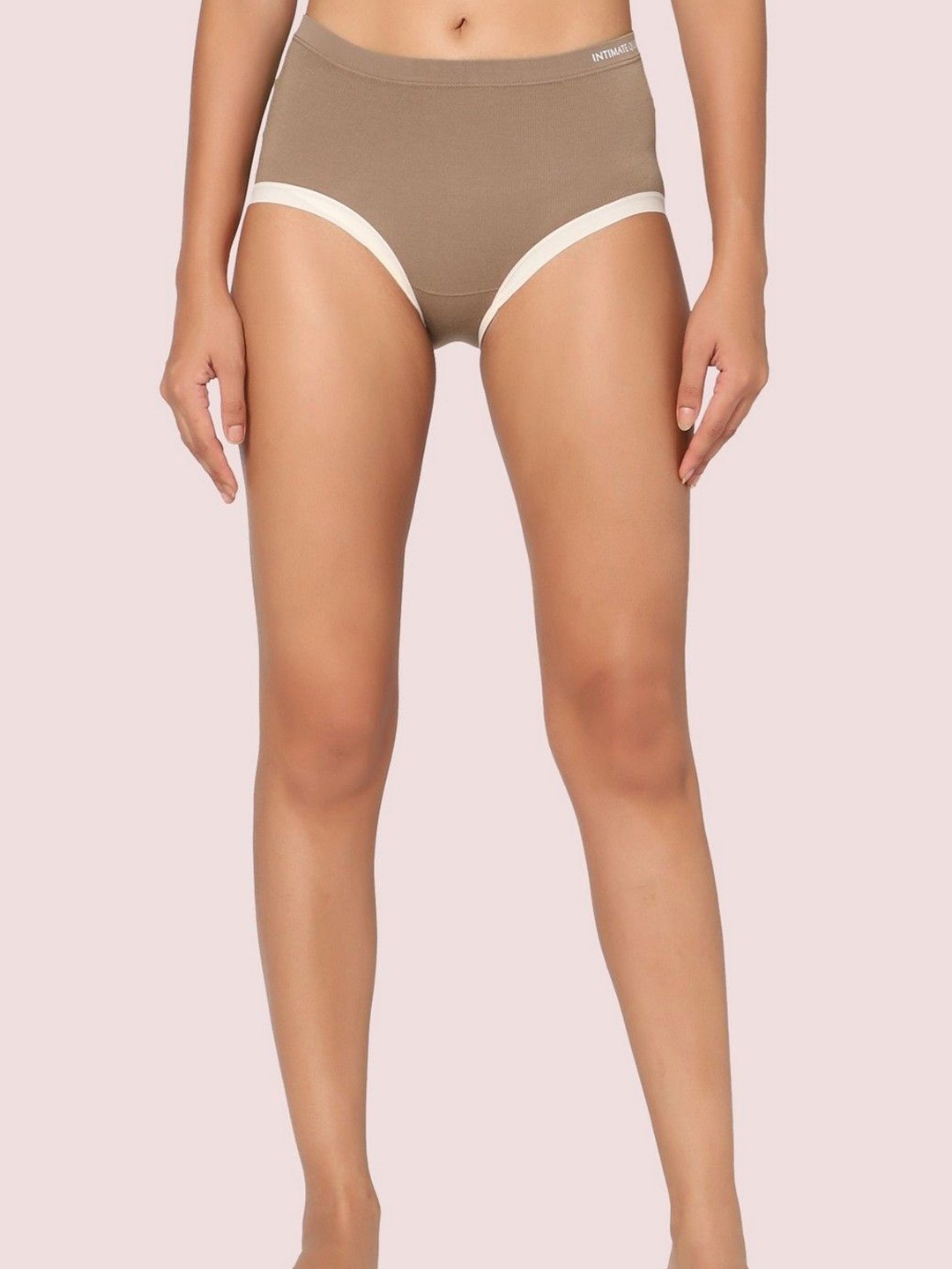 

INTIMATE QUEEN Yew Tree Bae Full Coverage Hipster Bikini Briefs, Brown