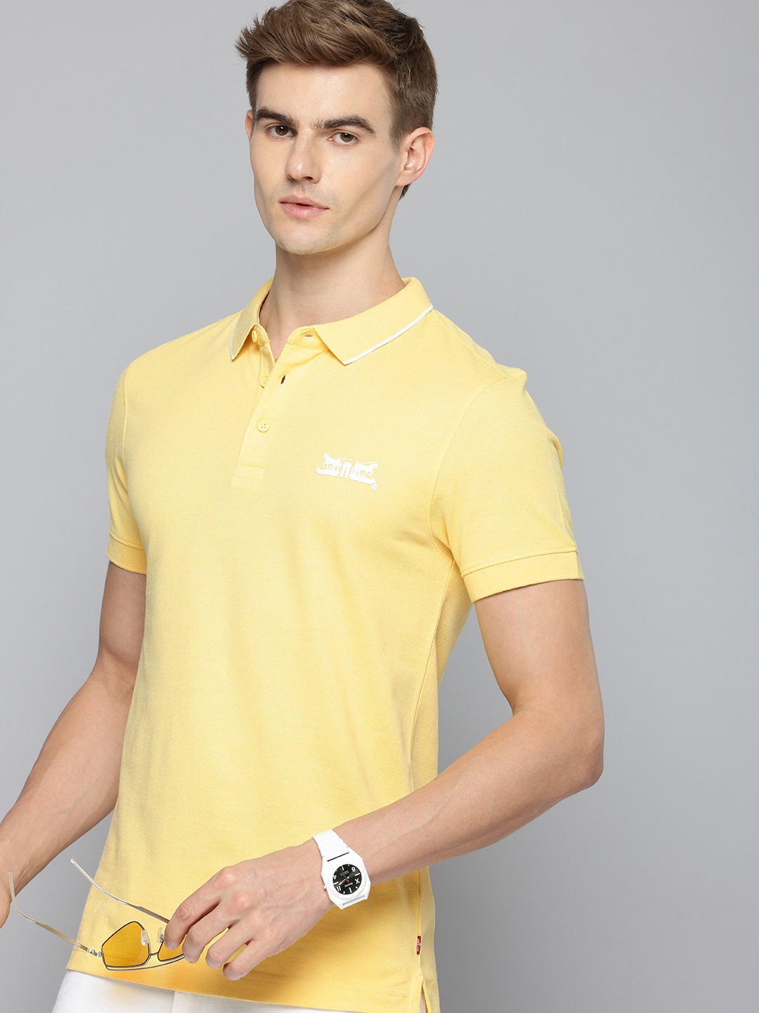 

Levis Polo Collar Slim Fit T-shirt, Yellow