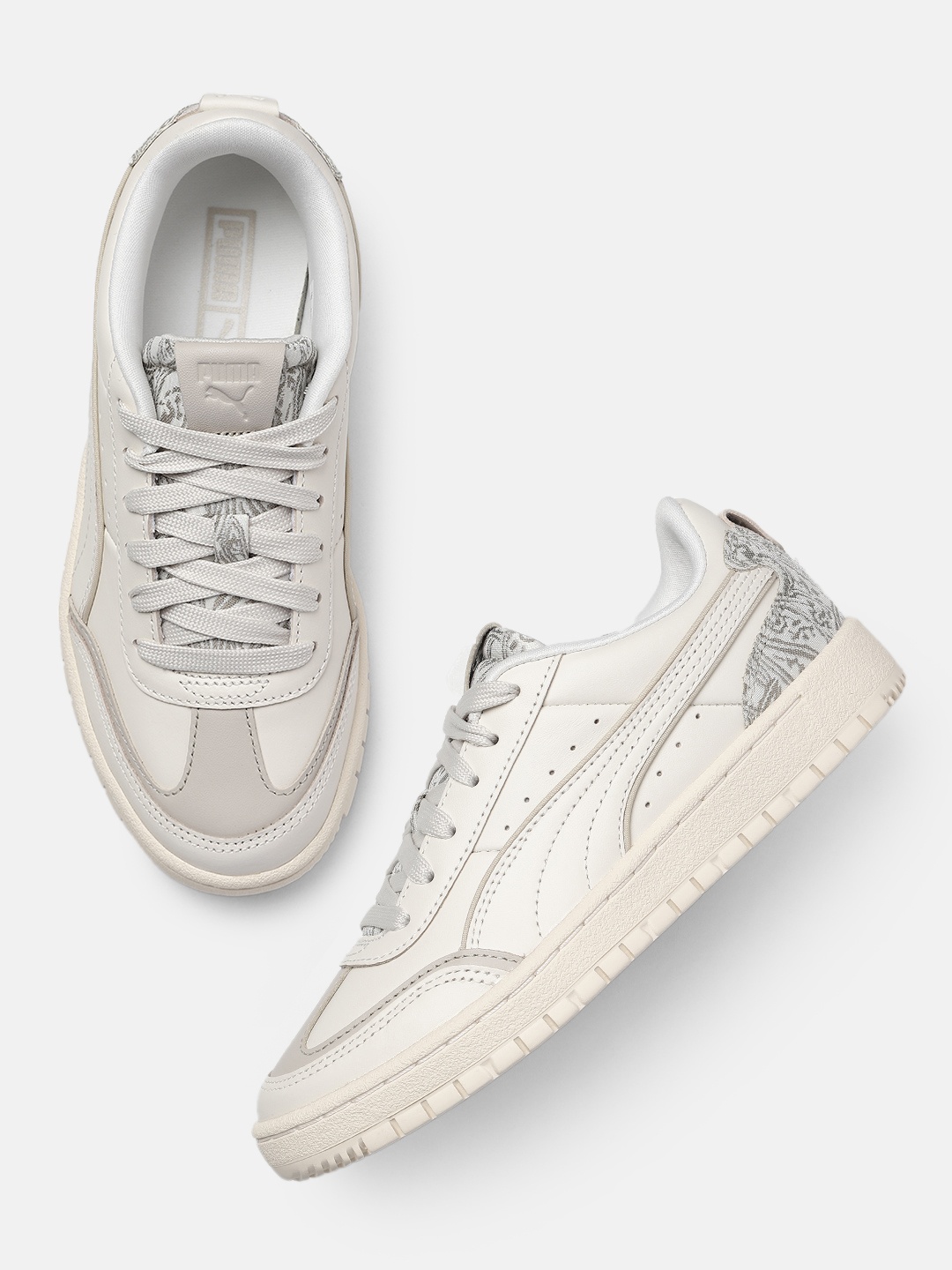 

Puma Women PREMIER COURT PAISLEY Leather Sneakers, White
