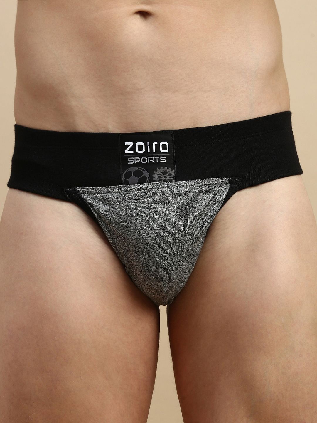 

Zoiro Men Colourblocked Mid Rise Sports Briefs ZO-BRI-514-GJ-S-1PC, Grey