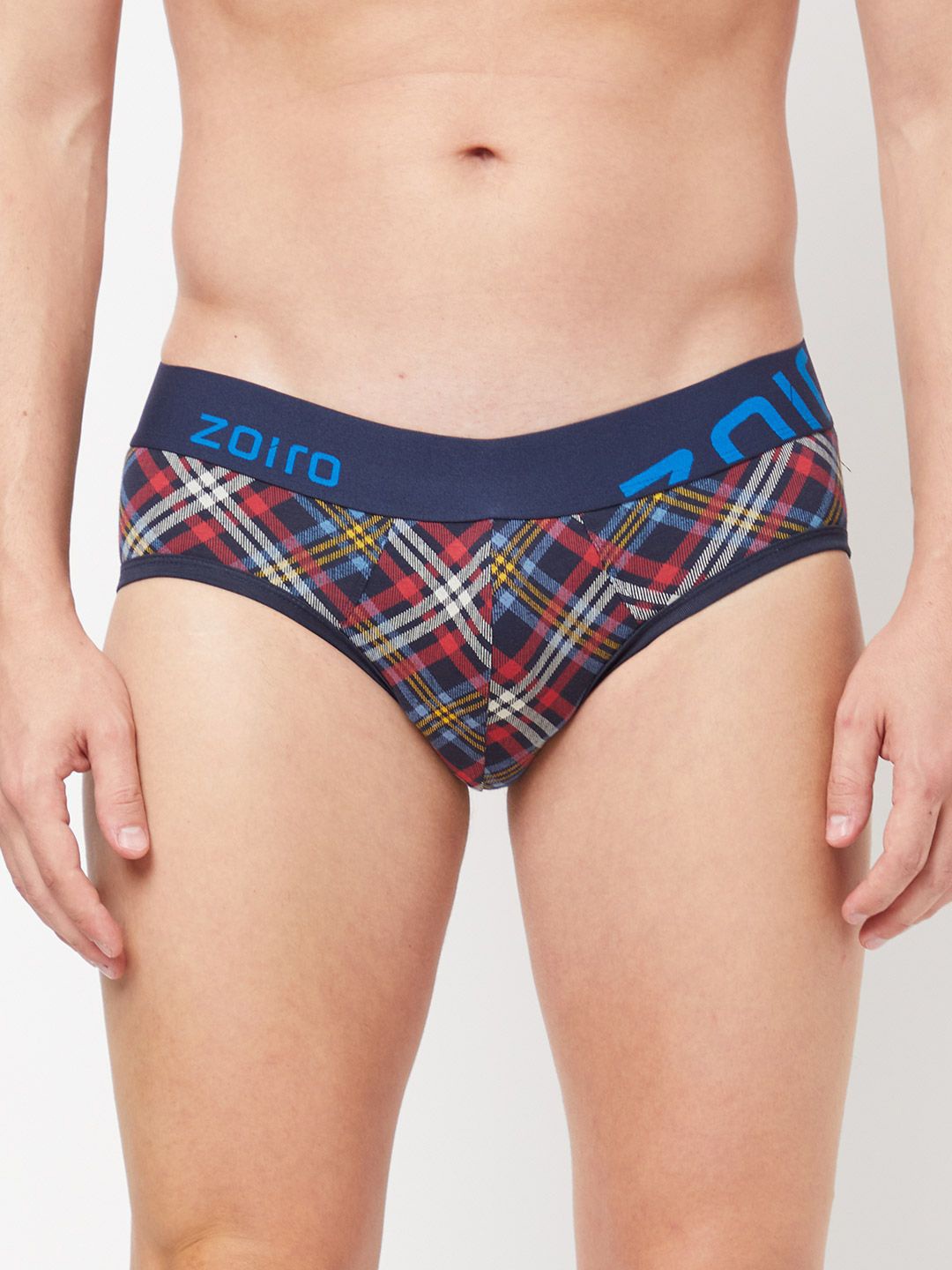 

Zoiro Printed Mid Rise Anti Bacterial Basic Briefs ZO-BRI-81-TE-S-1PC, Blue