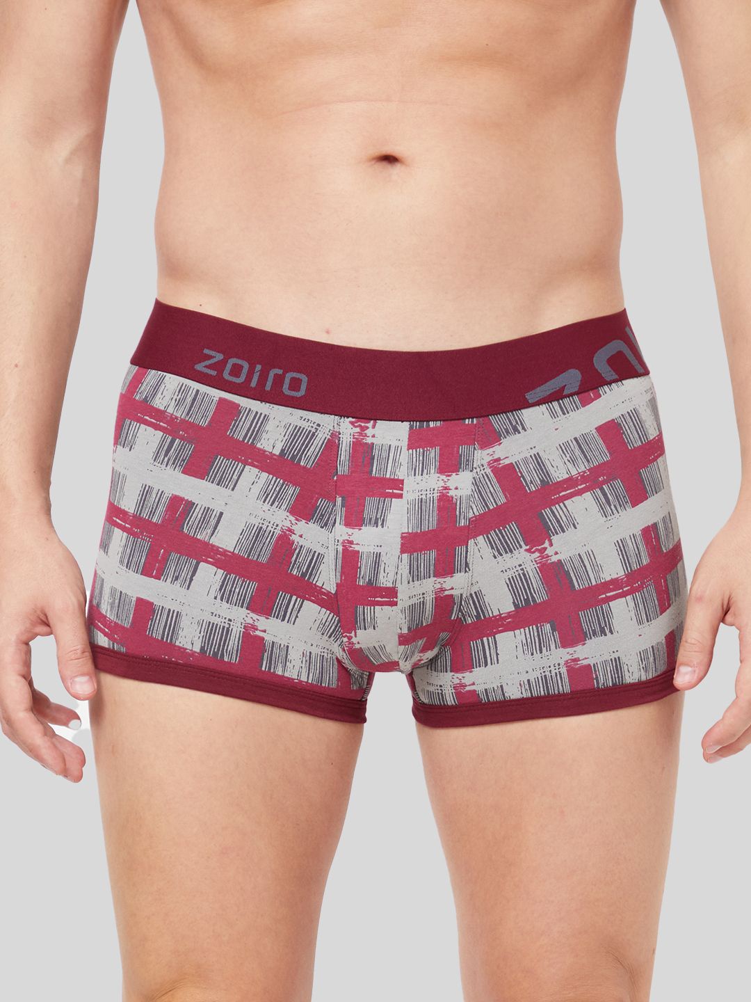 

Zoiro Printed Mid Rise Short Trunk ZO-TR-82-NIN-S-1PC, Grey