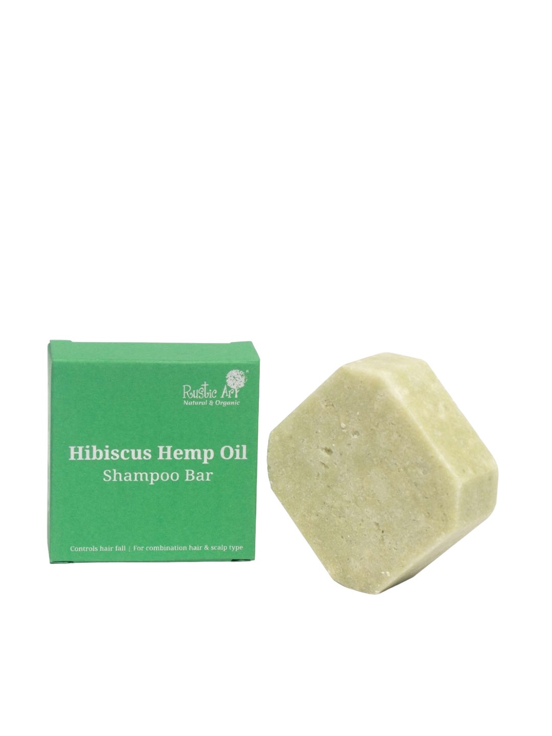 

Rustic Art Hibiscus Hemp Oil Shampoo Bar - 75g, Green