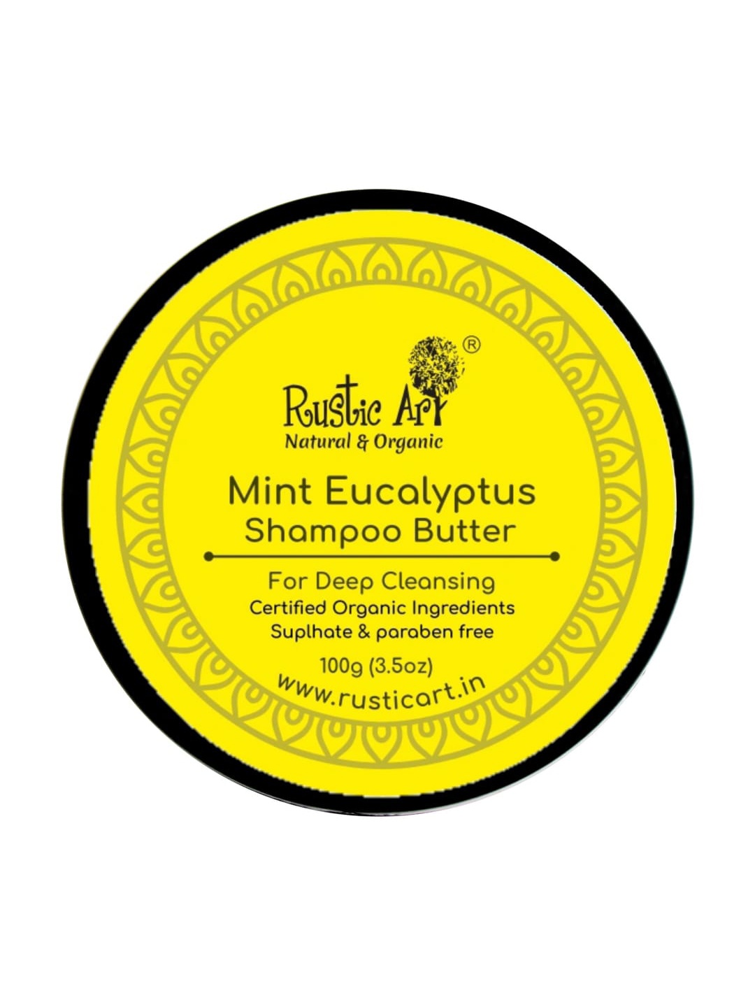 

Rustic Art Mint Eucalyptus Shampoo Butter 100g, Yellow
