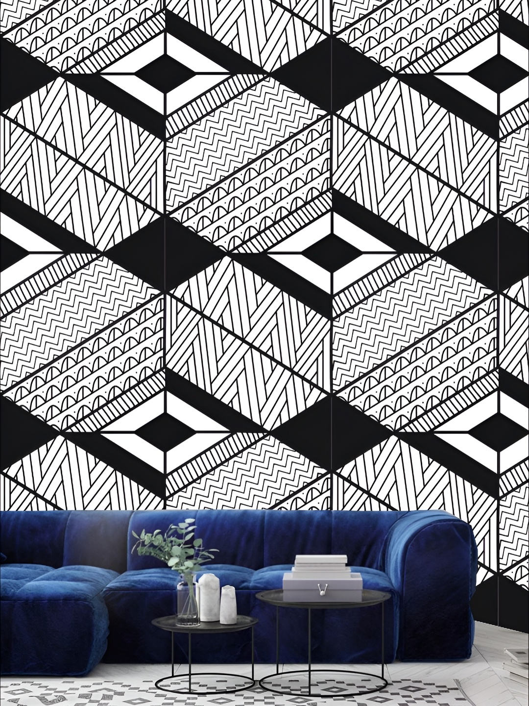

Aura Black & White Printed Self Adhesive Wall Sticker