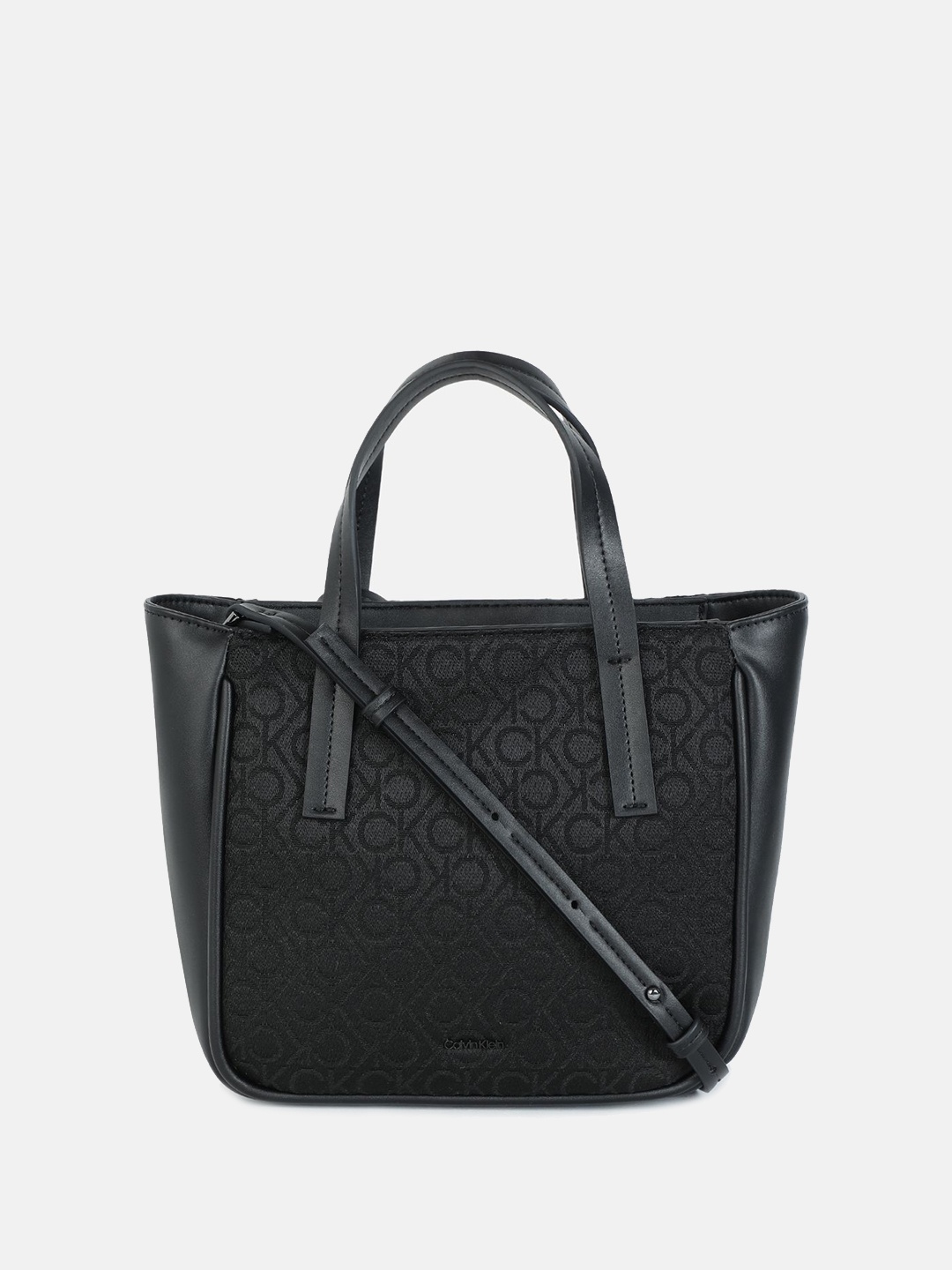 

Calvin Klein Women Structured Handheld Bag with Quilted, Black
