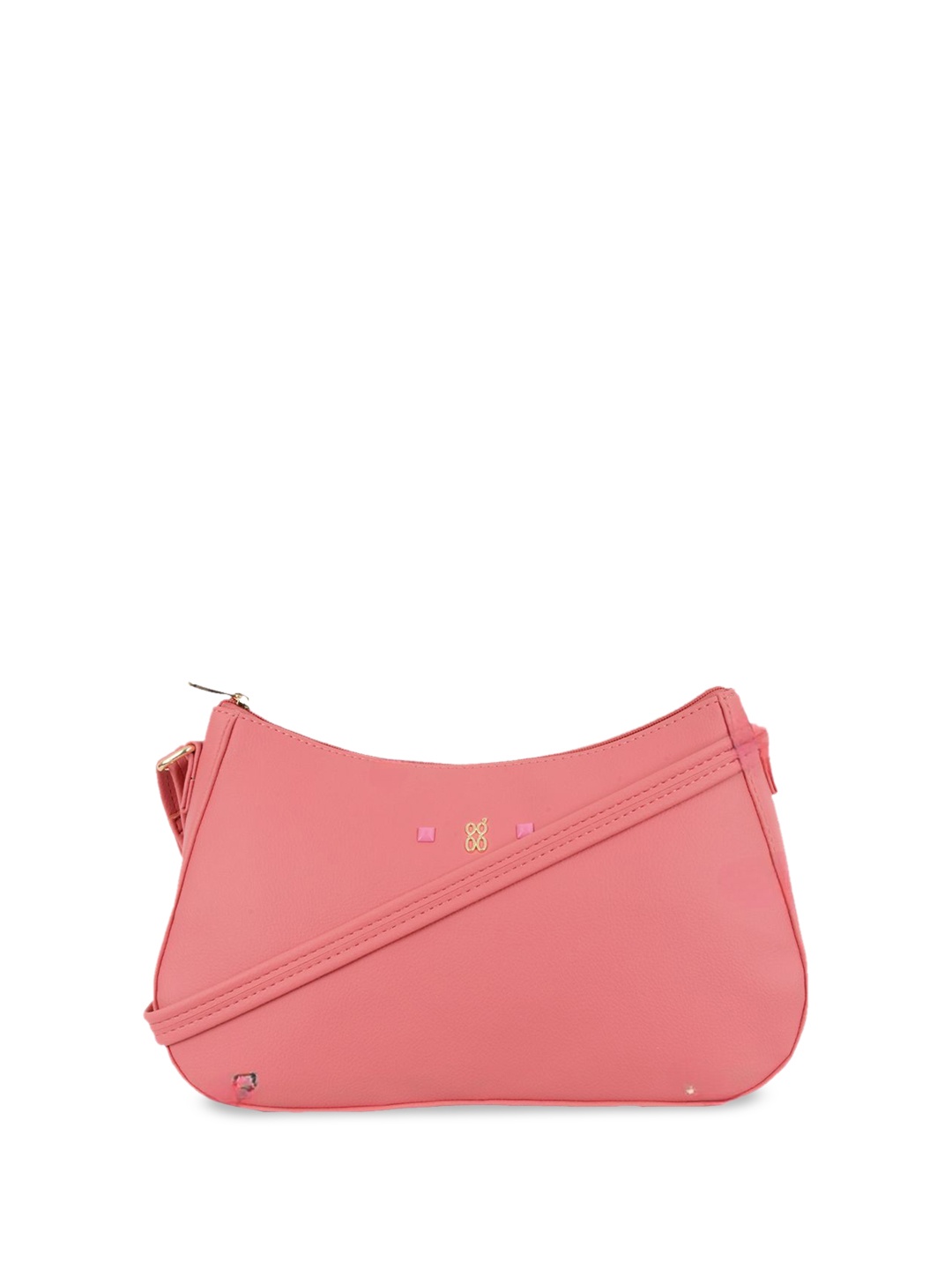

Baggit Women PU Structured Sling Bag, Pink