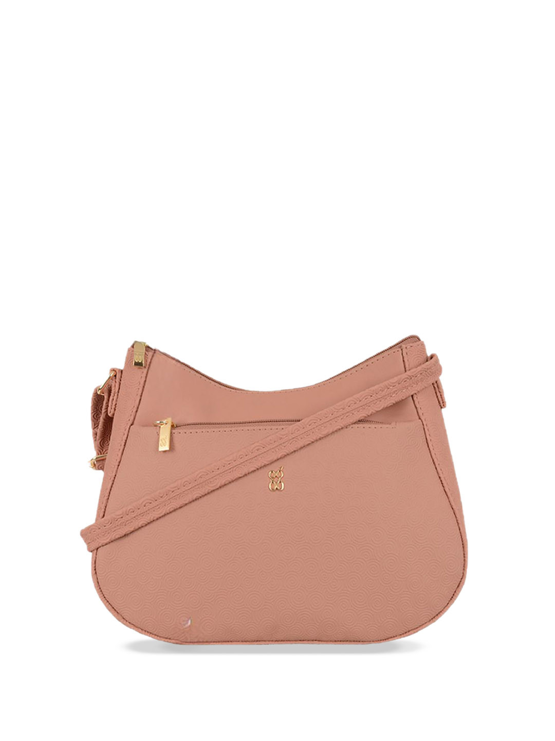 

Baggit Women's PU Structured Sling Bag, Pink