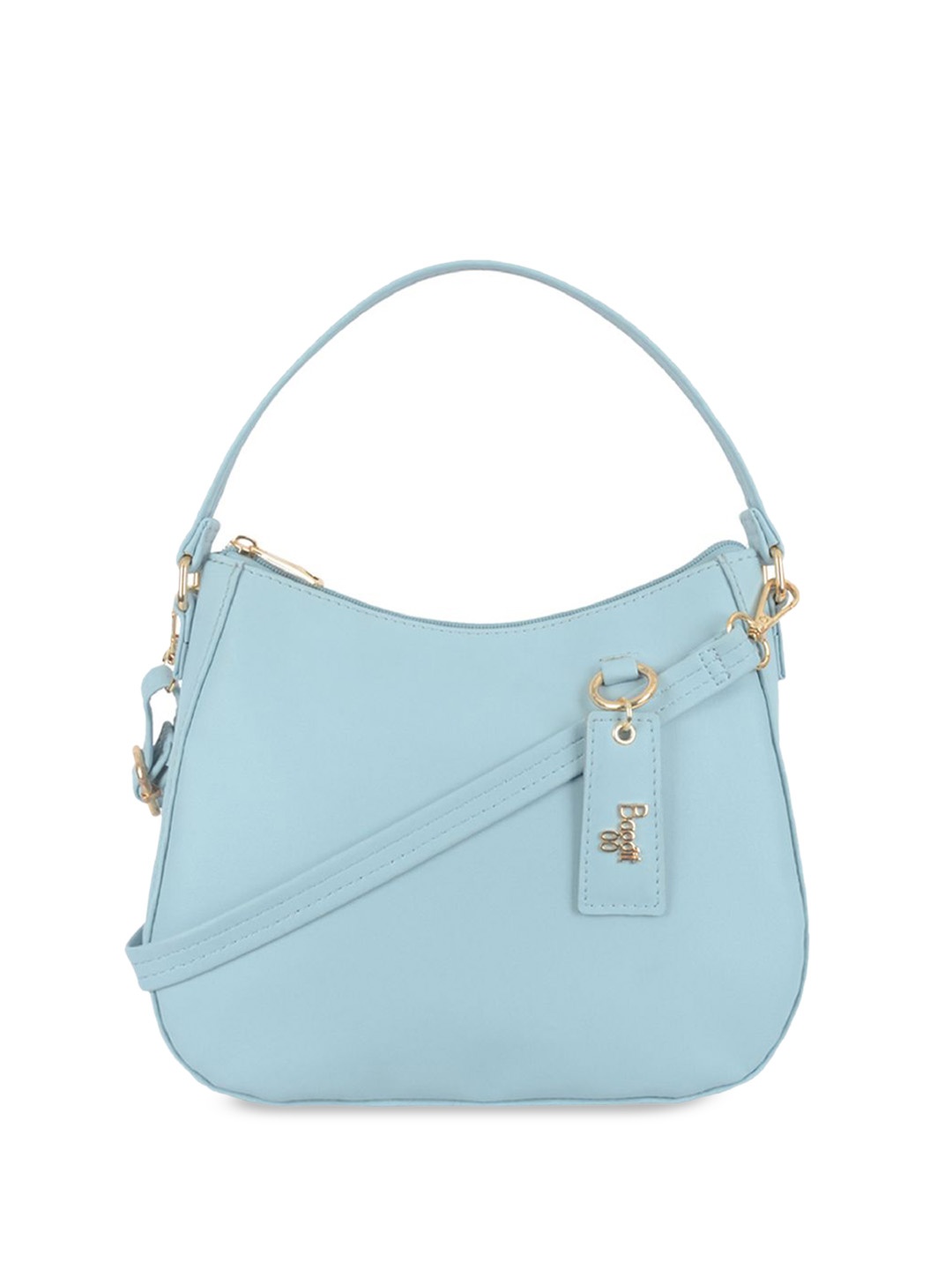 

Baggit Women's PU Structured Hobo Bag, Blue