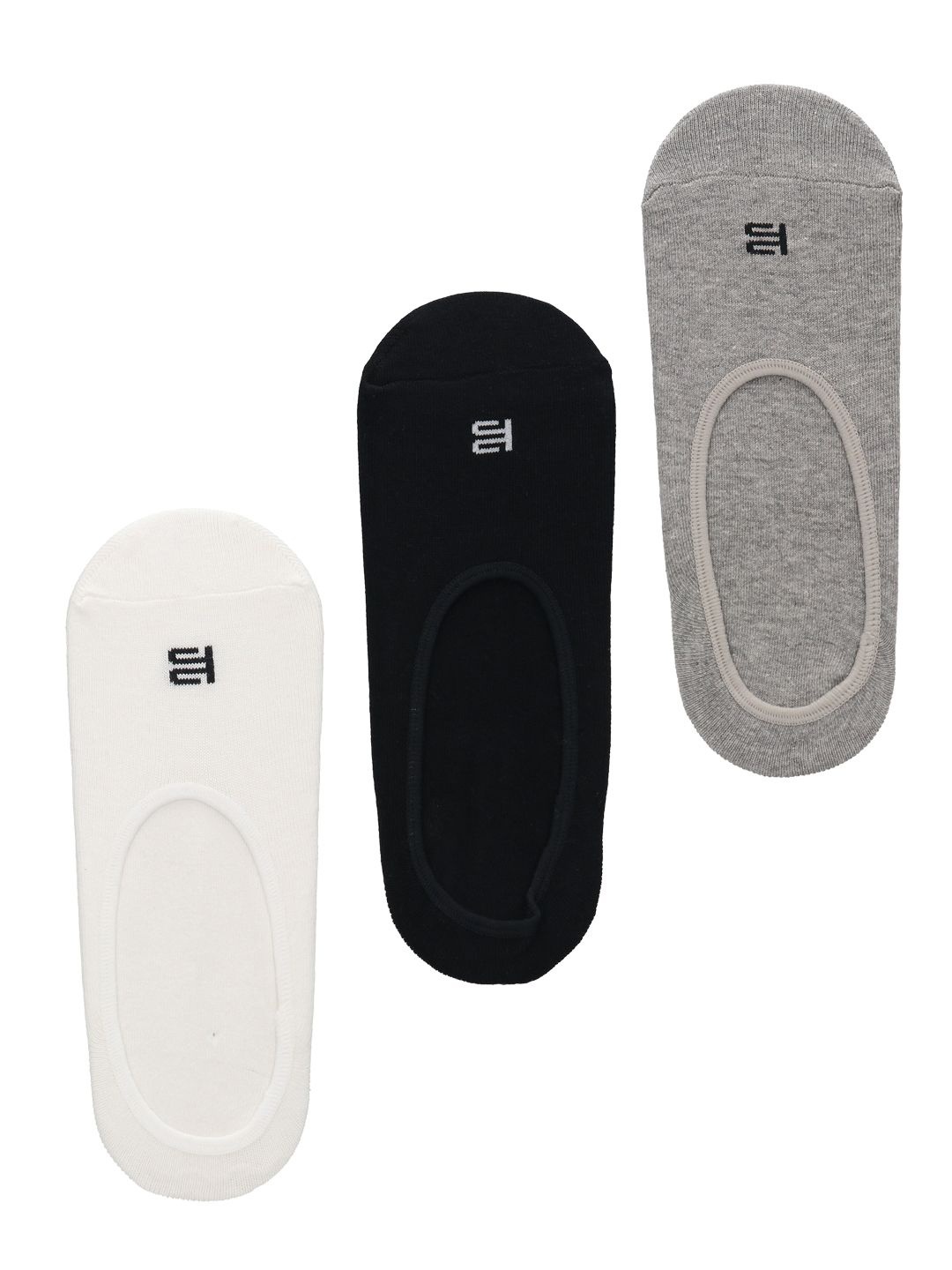 

BAGATT Men Pack Of 3 Shoe Liners Socks, Grey