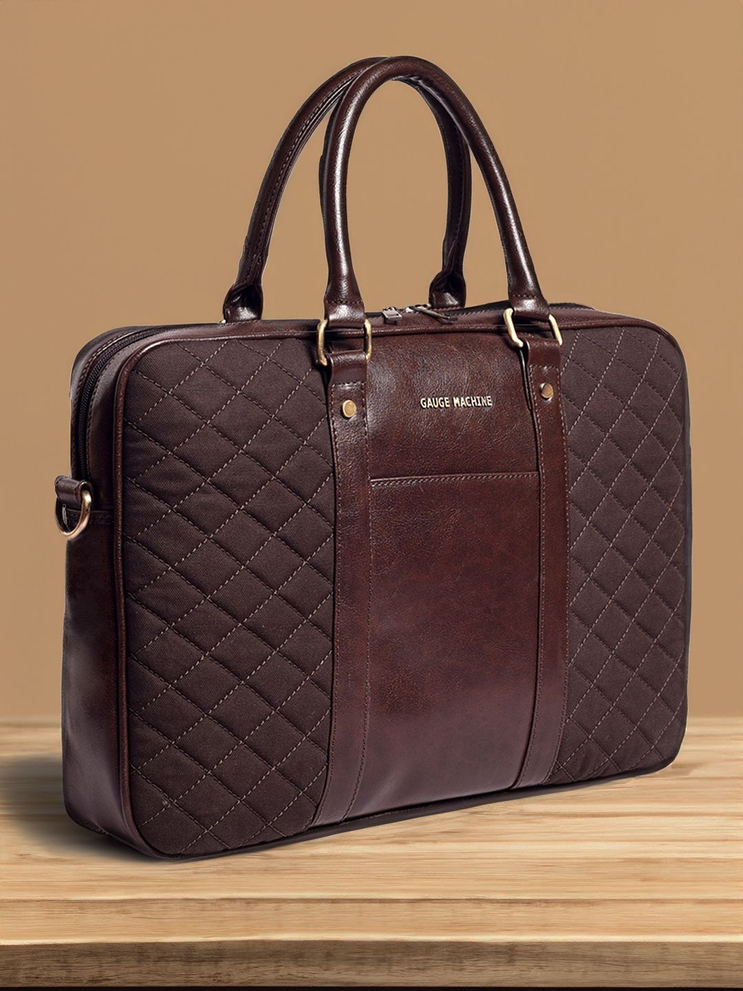 

Gauge Machine 16" Brown Case Laptop Bag