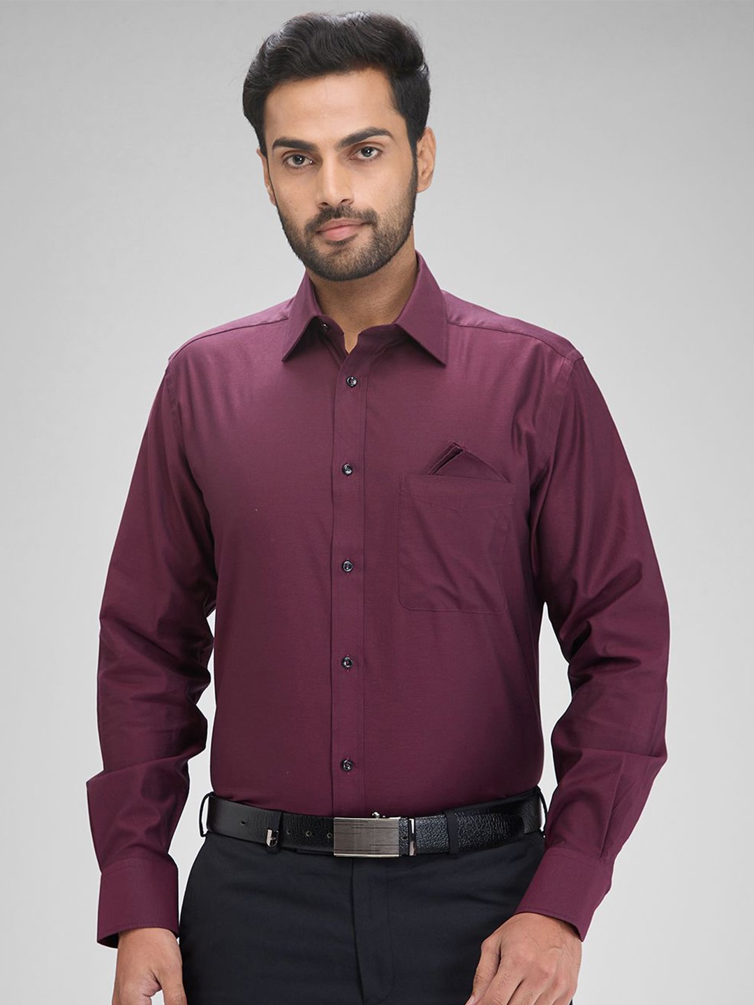 

Park Avenue Men Opaque Casual Shirt, Maroon