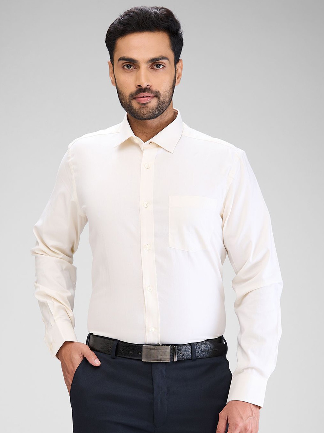 

Park Avenue Men Opaque Casual Shirt, White