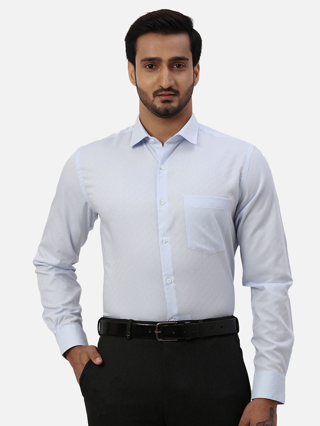 

Park Avenue Men Solid Opaque Casual Shirt, Blue