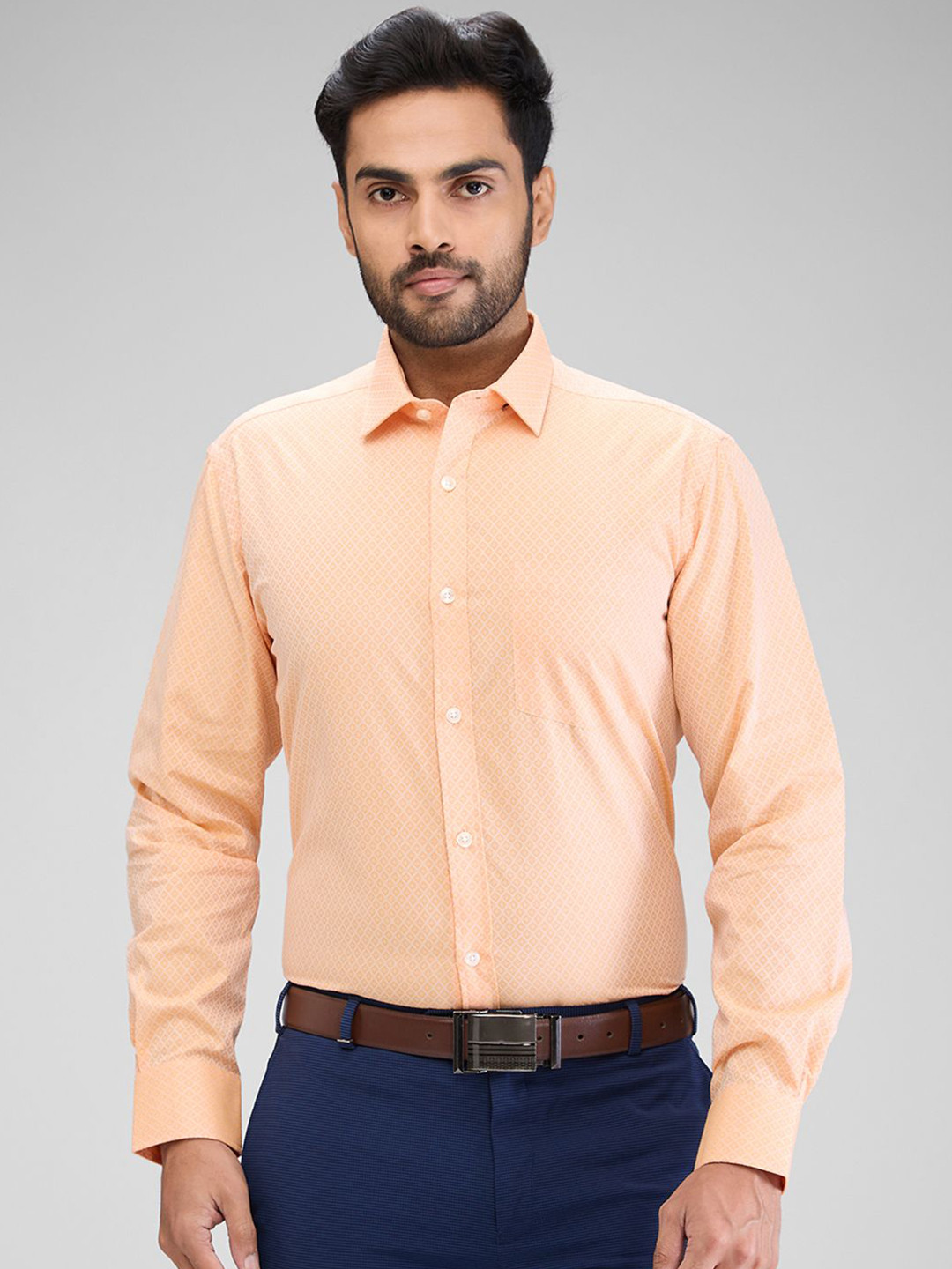 

Park Avenue Men Solid Opaque Casual Shirt, Orange
