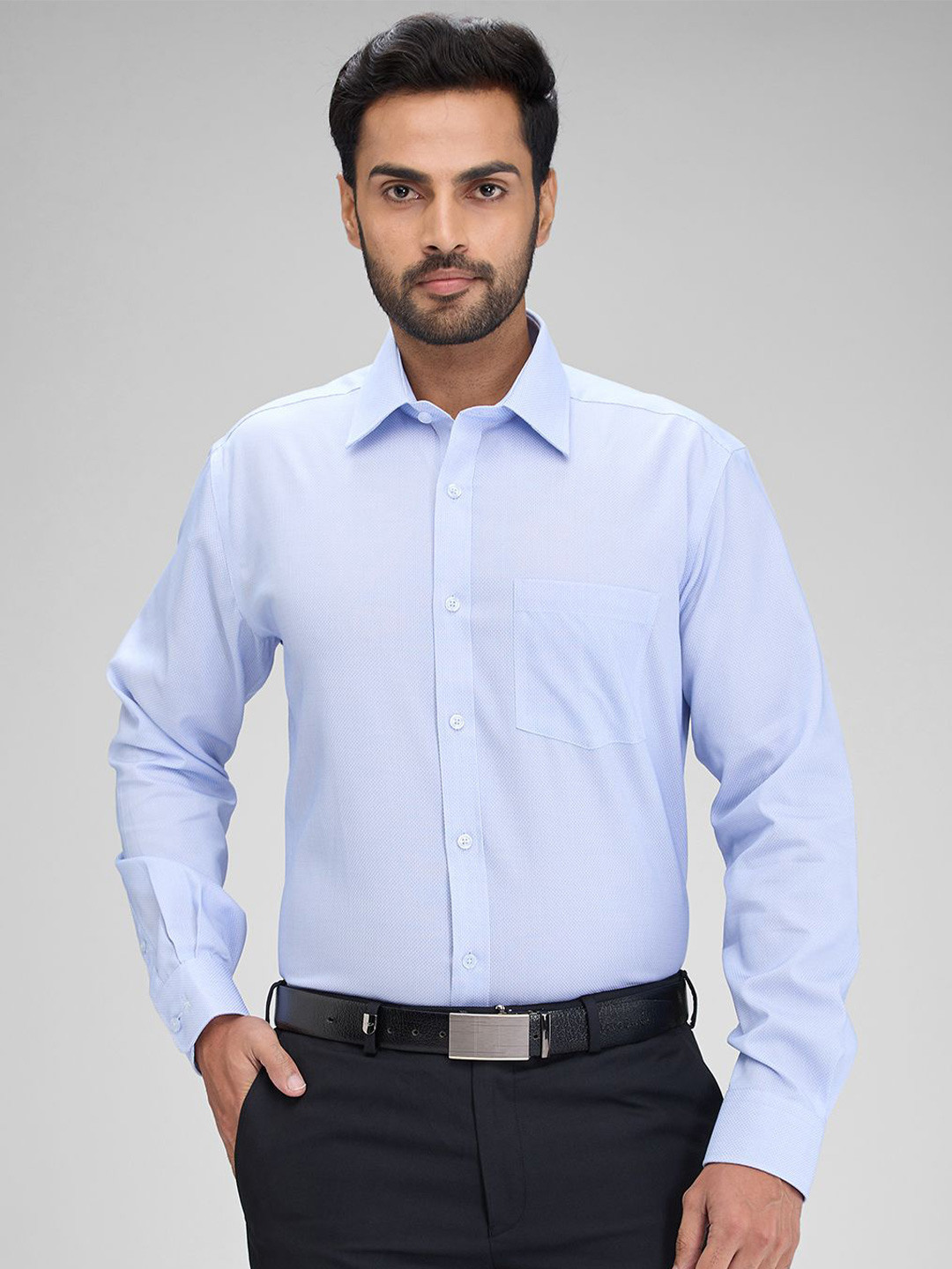 

Park Avenue Men Solid Opaque Casual Shirt, Blue