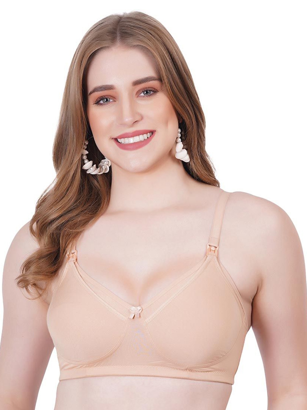 

Born Babies Full Coverage Underwired Maternity Bra Organic, Beige