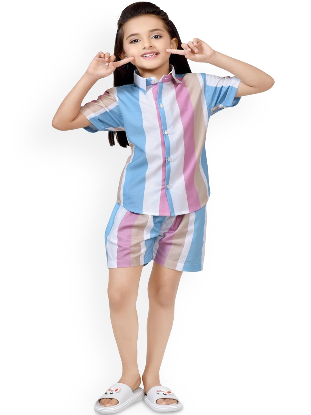 

BAESD Printed Pure Cotton Clothing Set, Blue