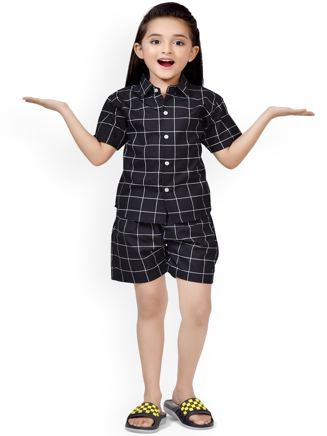 

BAESD Printed Pure Cotton Clothing Set, Black