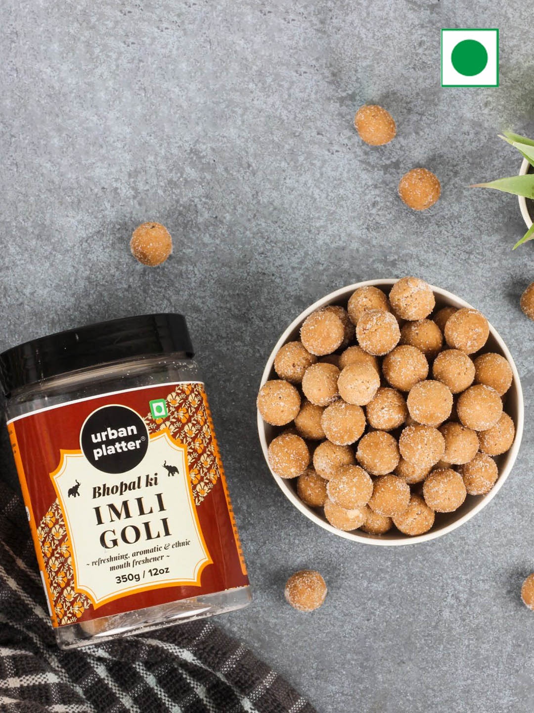 

URBAN PLATTER Brown Bhopal ki Imli Goli Mukhwas 350g