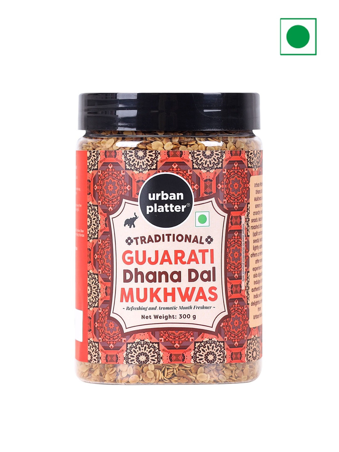 

URBAN PLATTER Gujarati Dhana Dal Mukhwas-300g, Assorted