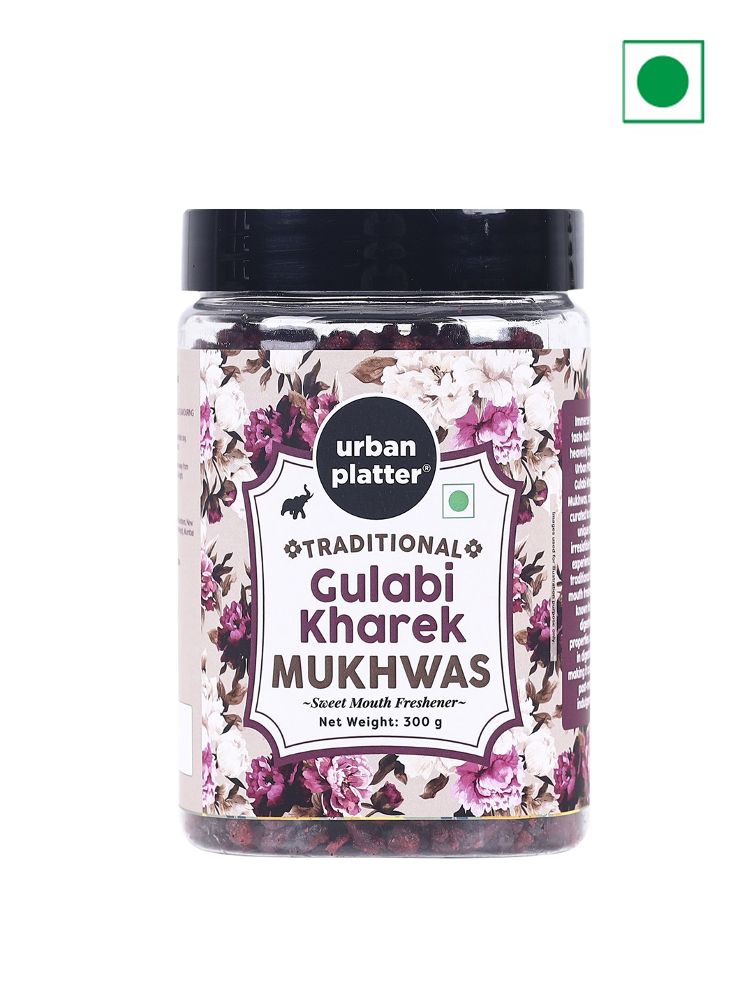 

URBAN PLATTER Gulabi Kharek Mukhwas-300g, Red