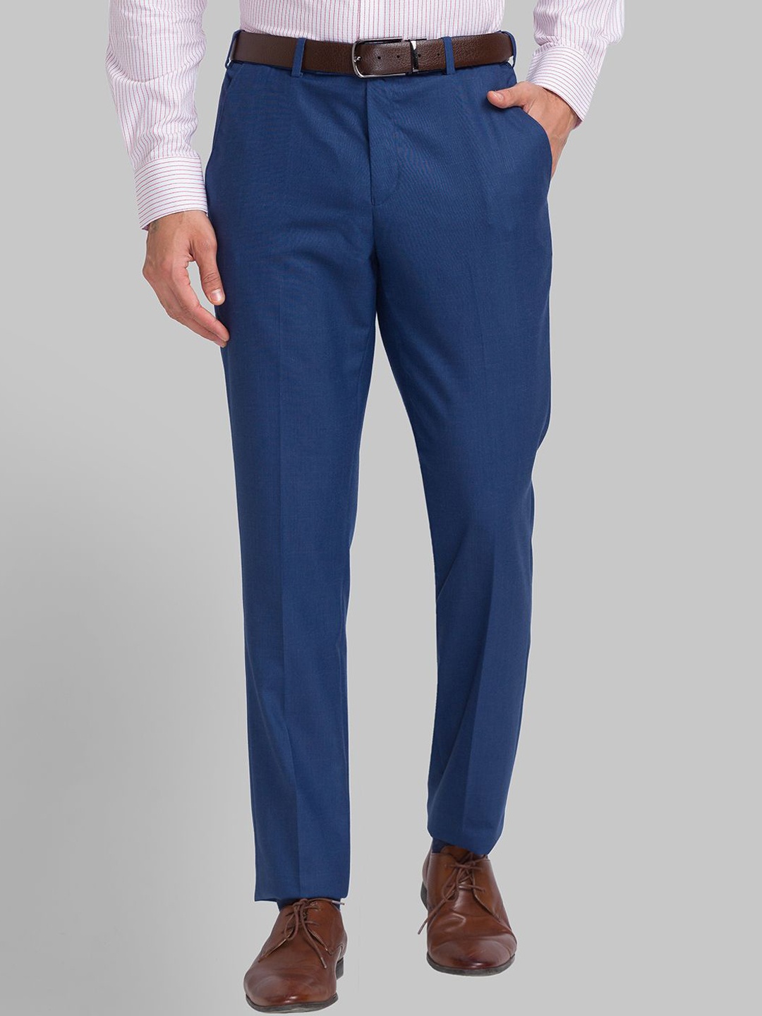 

Park Avenue Men Mid-Rise Trousers, Blue