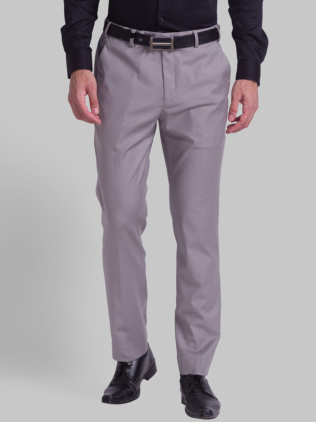 

Park Avenue Men Slim Fit Trousers, Grey