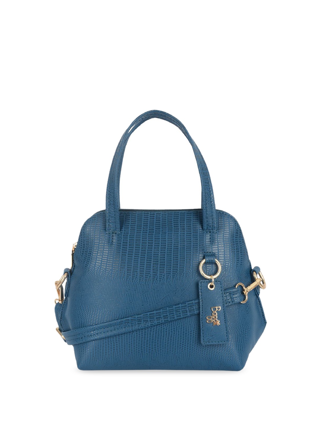 

Baggit Women Textured PU Structured Handheld Bag, Teal