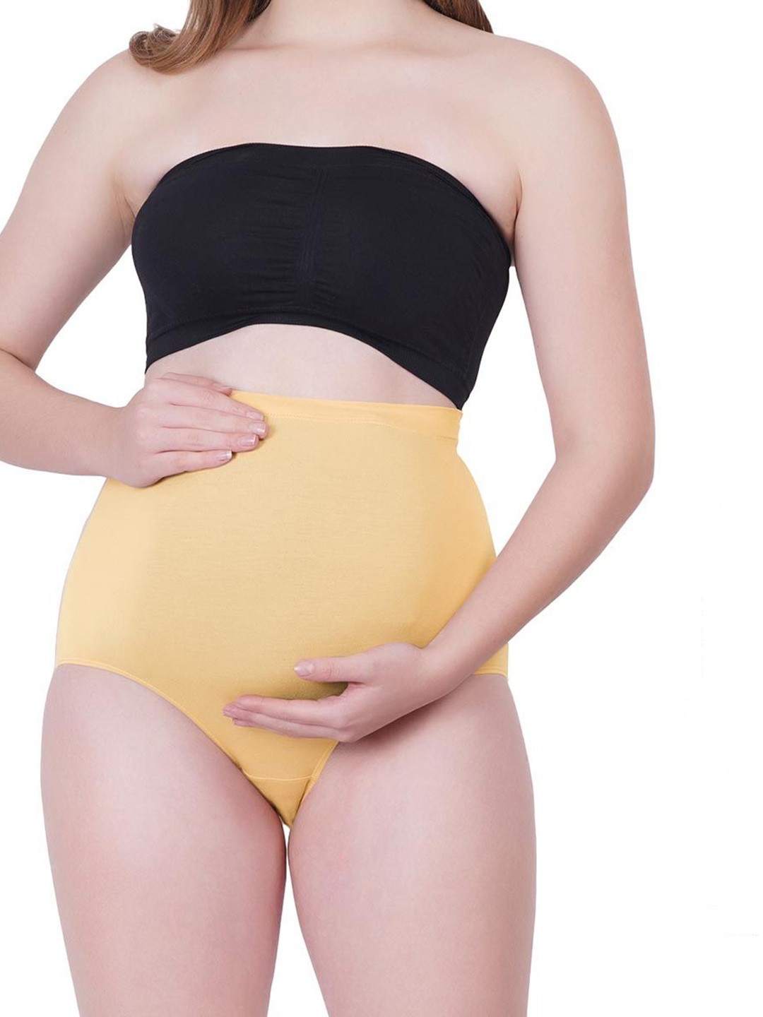 

Born Babies High-Rise Maternity Hipster Brief With Anti Bacterial, Beige