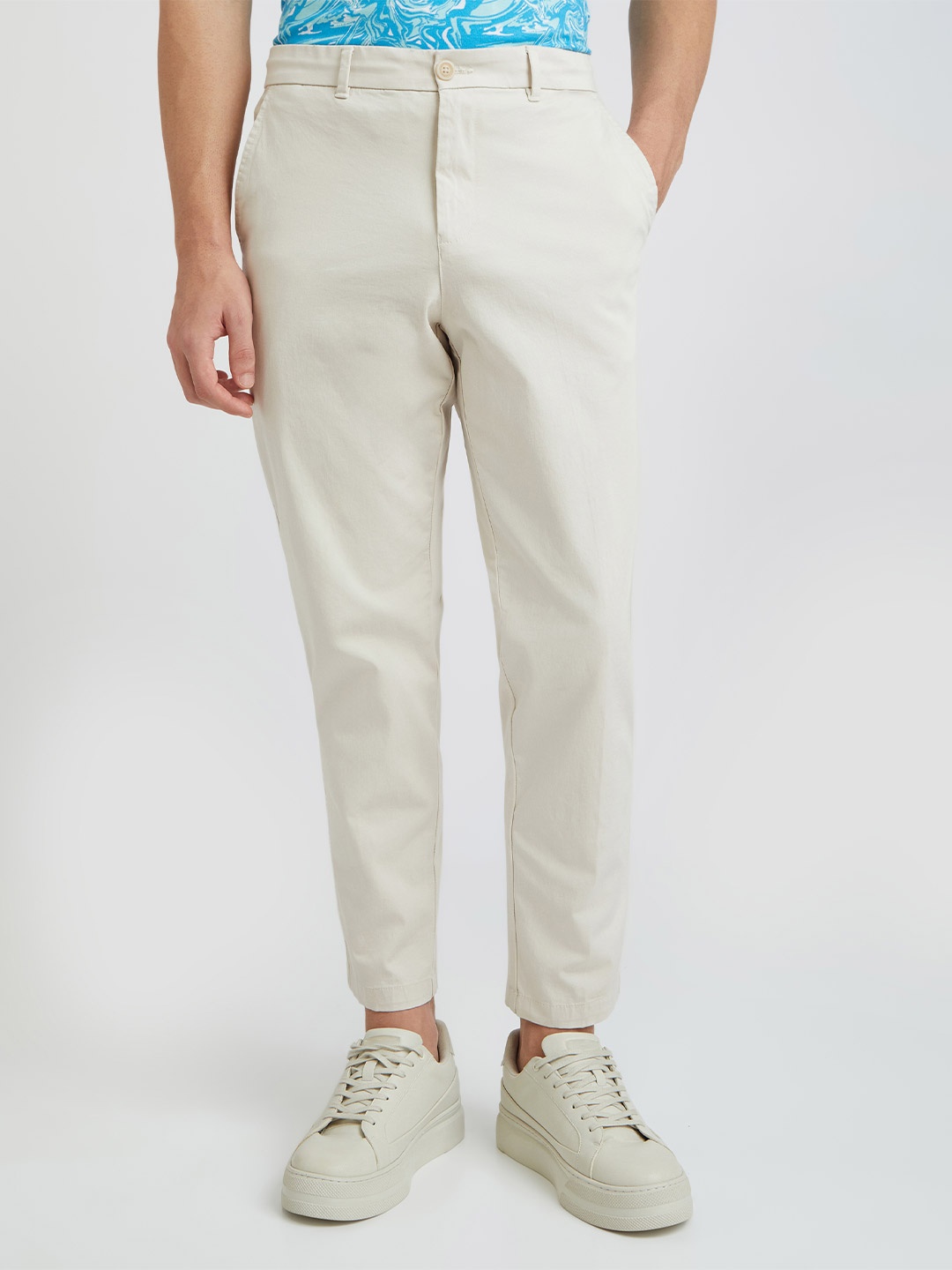 

Parx Men Chinos Trousers, Beige