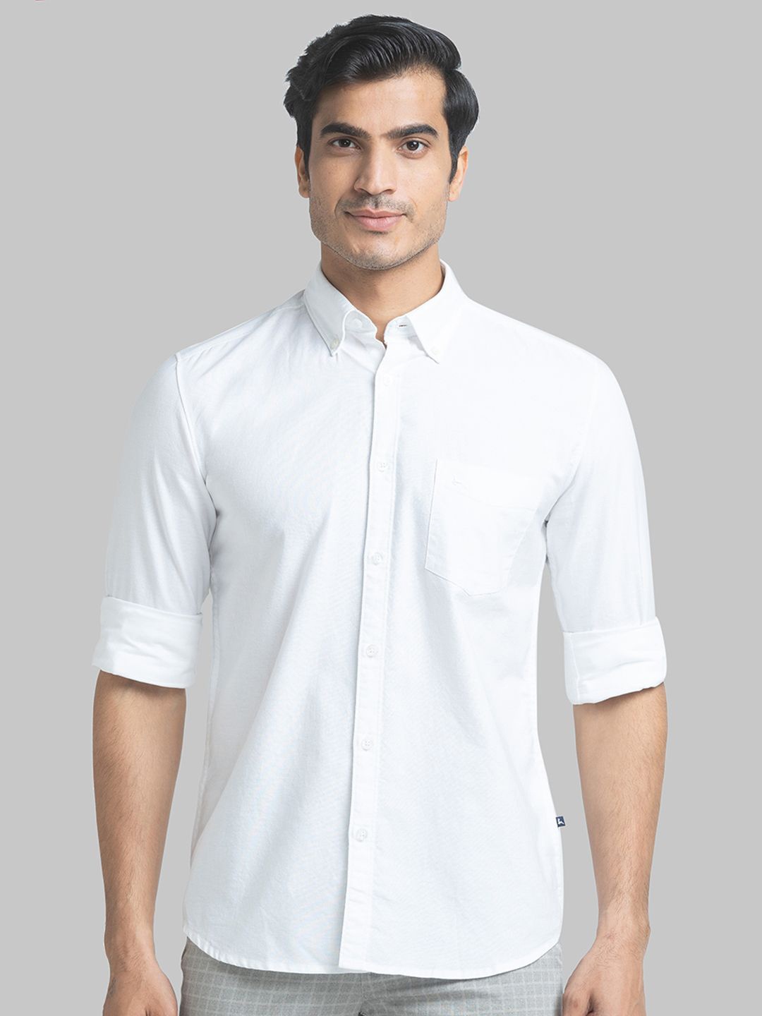 

Parx Men Slim Fit Opaque Casual Shirt, White