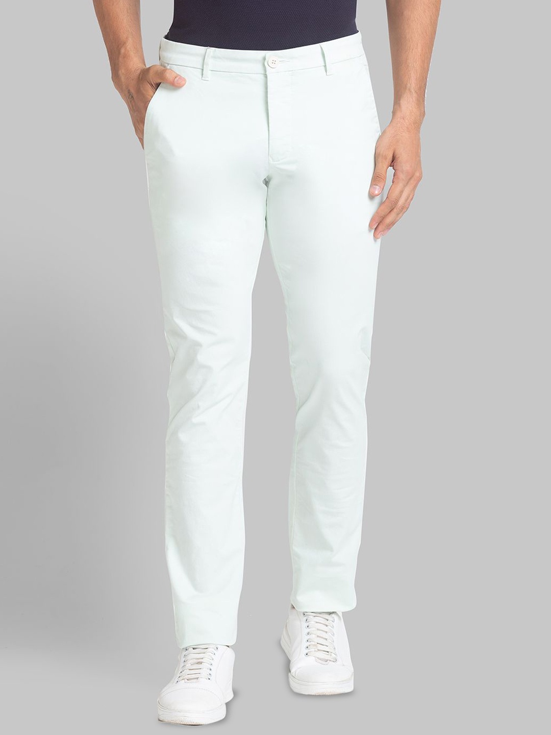 

Parx Men Tapered Fit Trousers, Green