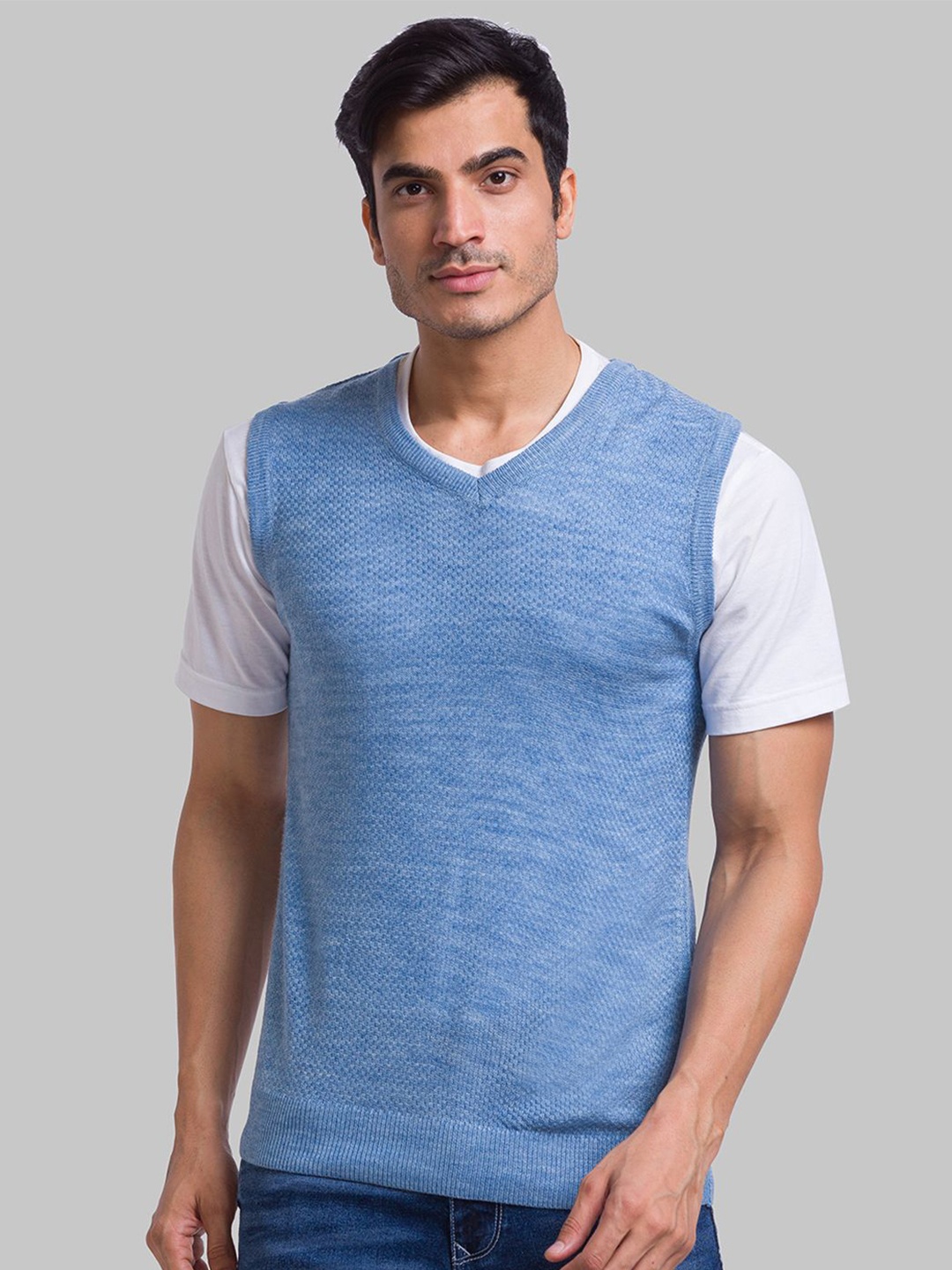 

Parx Men Sweater Vest, Blue
