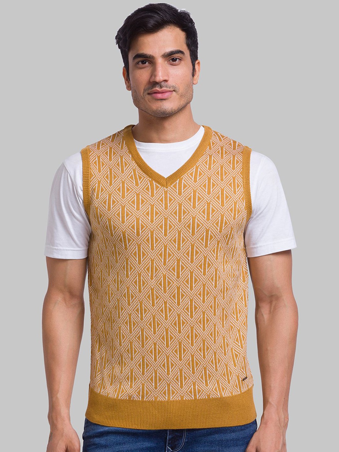 

Parx Men Sweater Vest, Yellow